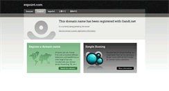 Desktop Screenshot of expoint.com
